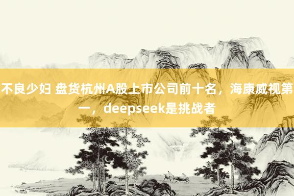 不良少妇 盘货杭州A股上市公司前十名，海康威视第一，deepseek是挑战者